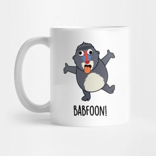 Bab-foon Funny Baffoon Baboon Pun Mug